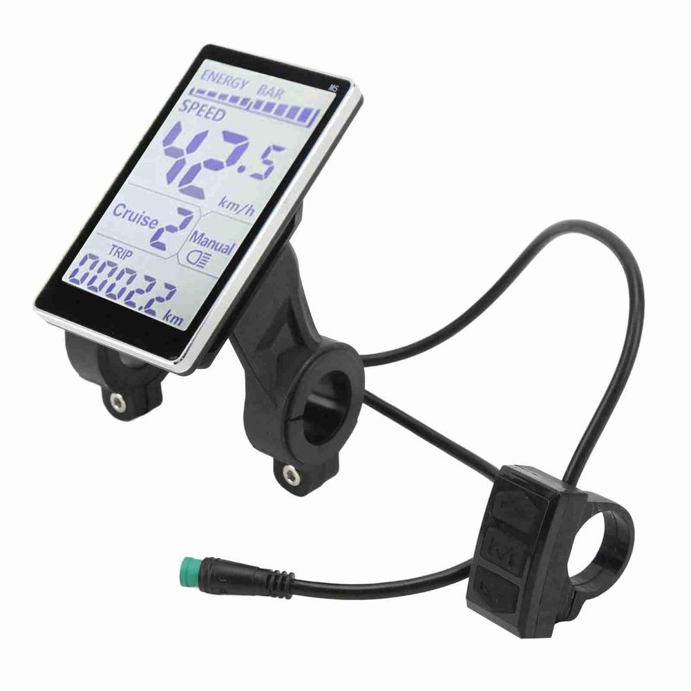 5 Pin Electric Bicycle LCD Display E-bike LCD Display Control Panel  Scooter Accessories