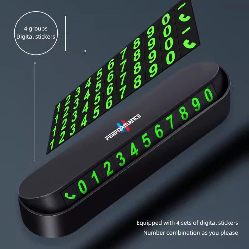 Temporary Parking Contact Number Plate Move Car Contact Card Accessories For BMW G80 G06 G07 G42 G14 G15 G16 F82 F20 F21 F83 M2 CU0