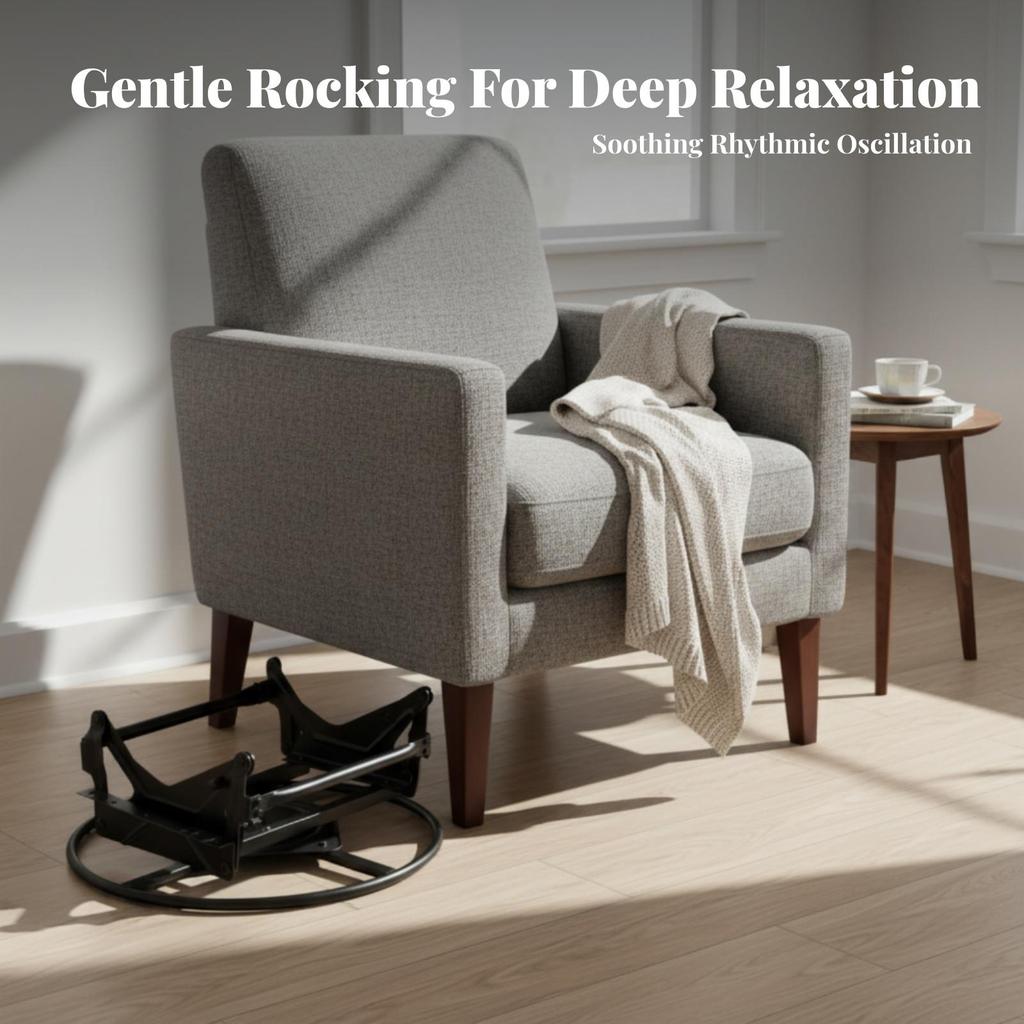 Sofa Swivel Circular Base Smooth Bottom Mechanism Stable for Living Room, DIYers
