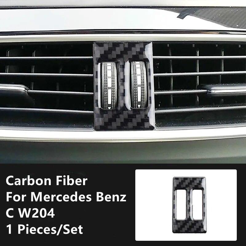 Углеродное волокно, модификация салона автомобиля, накладка, полоски, декоративные наклейки для Mercedes Benz C W204, внутренние аксессуары автомобиля
