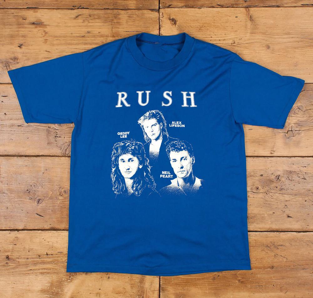 NEW Rare Rush Band Member Gift For Fan Blue S-5XL T-Shirt BT331 Unisex T-Shirt