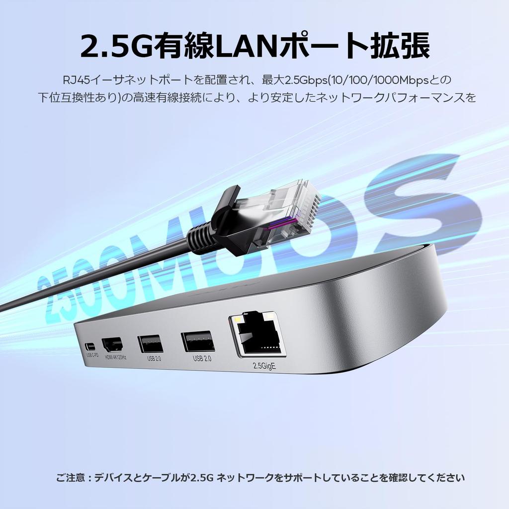 PULWTOP 10 In 1 Small Docking Station USB C PC Dock Not 1 X HDMI 4K 8K 2 X USB To Host PD Output 100W Windows Compatible (Adapter Included) @120Hz/