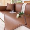 Sofa Cushion Summer Rattan Mat Backrest Towel New Summer Ice Silk Sofa Cover Non-slip Mat Seat Cushion Cool Cushion