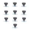 10PCS L Track Threaded Stud Fittings Silver Color M8 Threaded Double Stud Lug for Van Pickup Truck 20mm   0.79in
