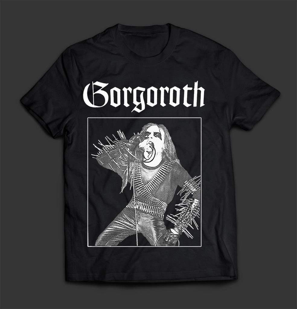 НОВЫЙ Банд Gorgoroth Футболка Черная Хлопковая Тяжелая The Sin of Satan JU737