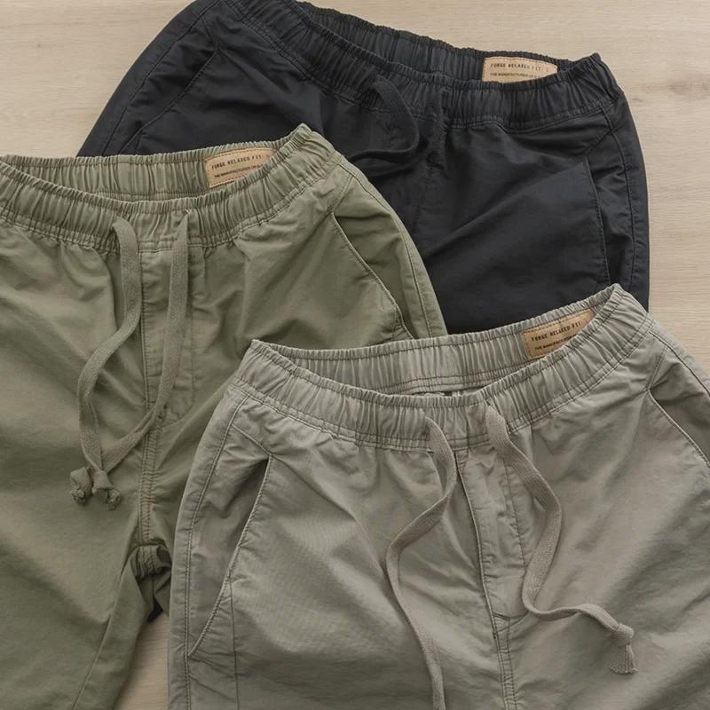Летние шорты Urban Men's Breathable с эластичной талией — универсальные, легкие, свободного кроя