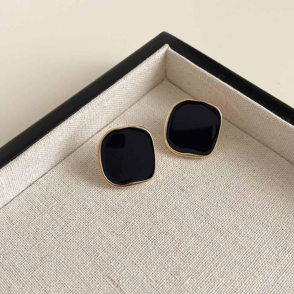 Ретро и модные женские серьги, квадратные серьги-капли масла, элитное чувство, модный темперамент, аксессуары для ушей