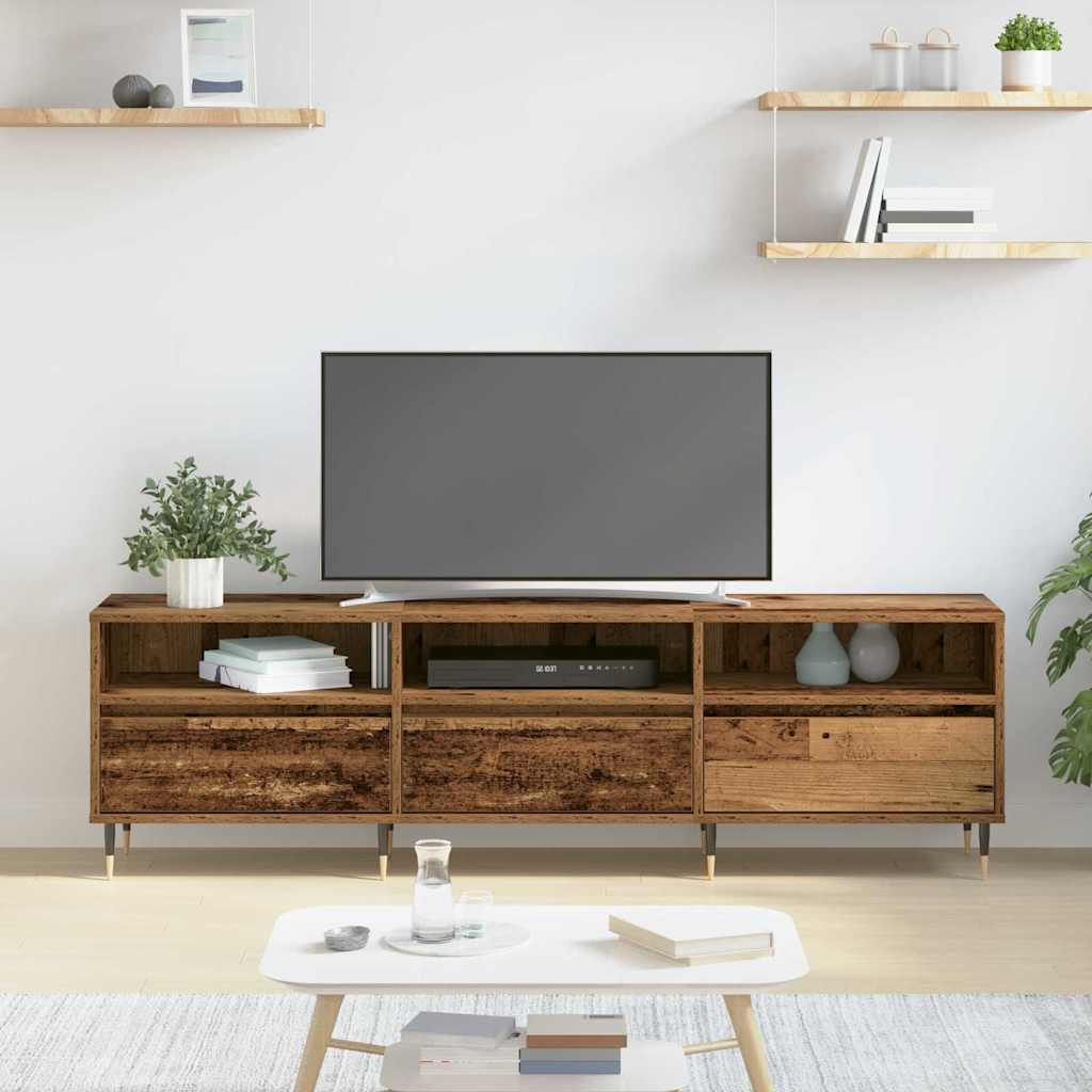 TV Cabinet 150 x 30 x 45 cm Reclaimed Wood Engineered Wood