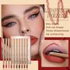 Lip Liner Set Color Is Not Easy To Long-lasting Non-stick Gold Tube Lip Liner 12 Color Makeup.