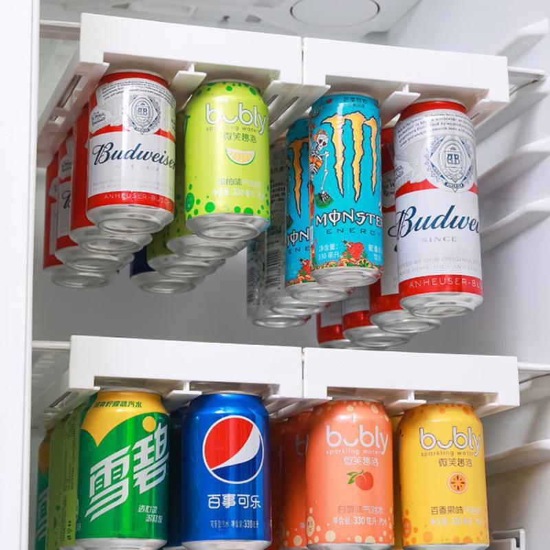 Диспенсер для пива, стеллаж для хранения газировки, органайзер для холодильника, банка для газировки, держатель для бутылок с напитками для холодильника, кухонный органайзер