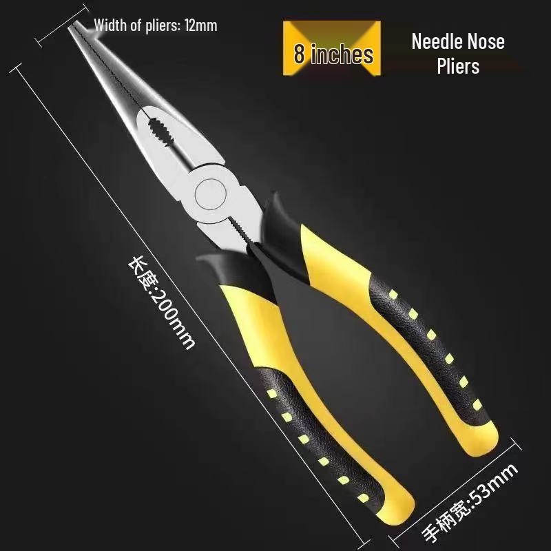6-inch Industrial Grade Cutting Pliers & 8-inch Needle-Nose Pliers Set