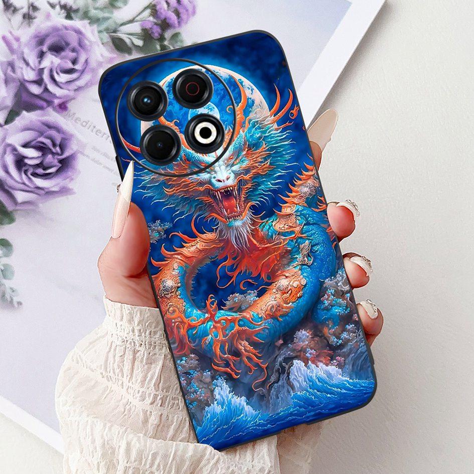 Для Tecno Spark 30 Pro 4G Чехол Крутой Модный Дракон Лев Мягкий Силикон Ударопрочный Чехол Для Tecno Spark 30 KL6 Spark30 Pro Бампер