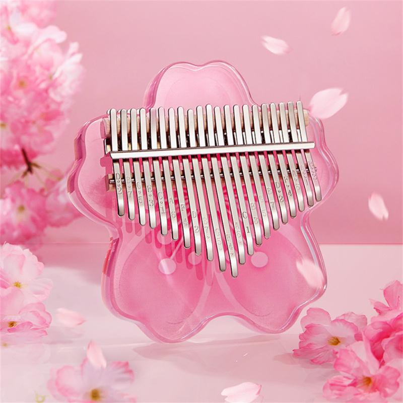 Фортепиано в форме вишни Калимба для большого пальца 17/21 тон акриловое пианино с пальцами клавишный инструмент