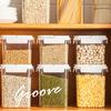 Герметичный контейнер для хранения пищевых продуктов, пищевой класс, не содержит бисфенола А, герметичный штабелируемый дизайн, прозрачная банка для хранения сухих продуктов с зерном