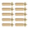 10Pcs 3D Printer Brass Nozzle Strong Heat Conduction Smoothly Inner Wall M6 Brass Nozzle for Kobra3