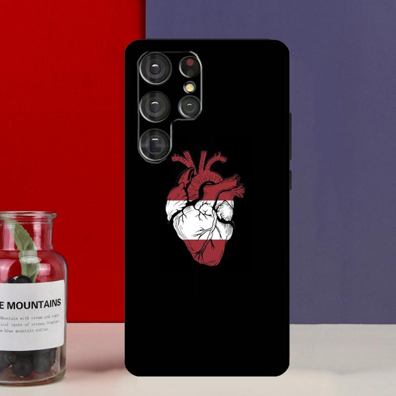 Чехол Funda с флагом Латвии для Samsung Galaxy S25 Ultra S9 S10 S20 S22 Plus S21 FE S23 S24 Ultra