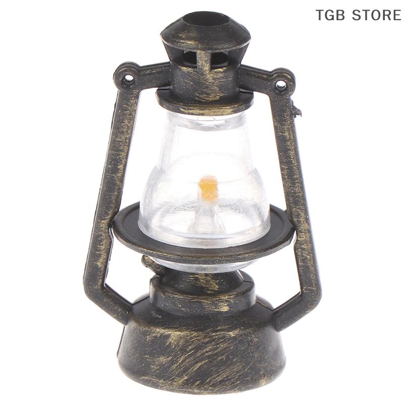 1Pcs 1:12 1:6 Miniature Retro Oil Lamp Lamp Lantern Dollhouse Accessories Toys