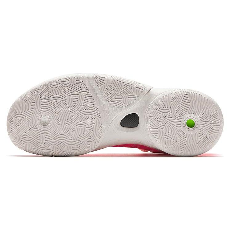 Anta KT9 Comfortable Versatile Mid-Top Basketball Shoes Men Sneakers Pink White 112411101-1