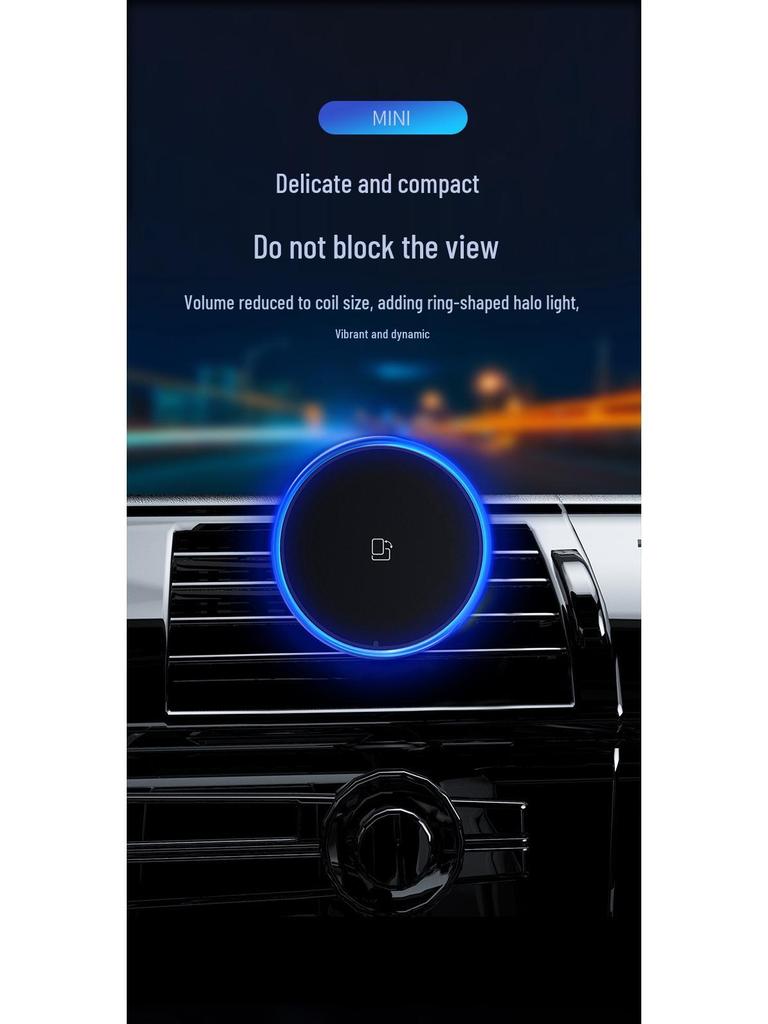 Магнитное беспроводное автомобильное зарядное устройство и держатель для телефона для Apple 15