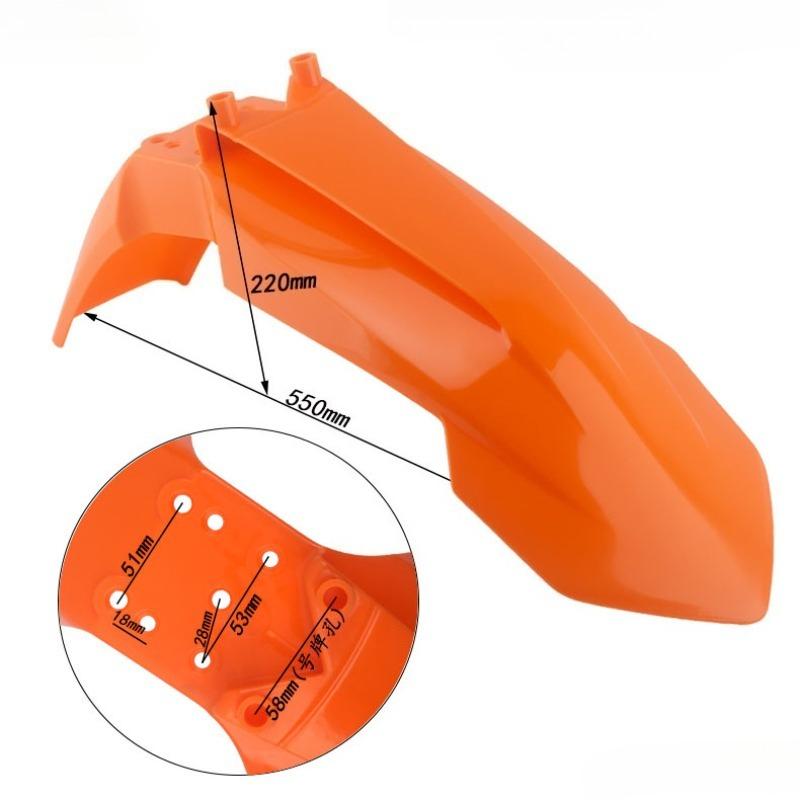 Fits for Motorcycle Front Fender License Plate for KTM 65/SSR125 Motorcycle Front Fender Number Plate Motocross Cross Mudguard