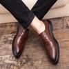 Men Casual Shoes Lace Up Male Dress Shoes Fashional Men Business Breathable Round Toe Casual Shoe Outdoor Leather Shoes Big Size