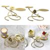 Wrought Iron Double Head  Holder Decoration  Support Holder Supplies for Romantic Dinner Dining Table