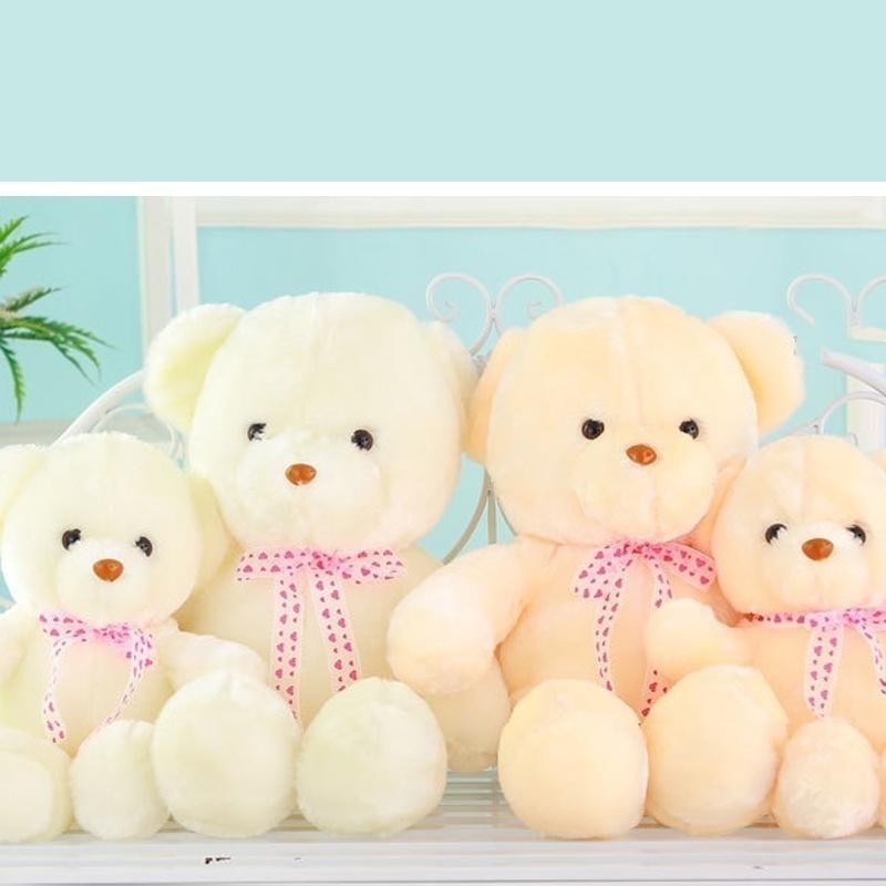 Мягкие медведи, игрушки, светодиодная вспышка, плюшевые куклы, домашний декор, детские игрушки, подарки