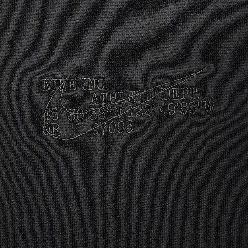 Nike Однотонное удобное худи-пуловер с длинным рукавом для мужчин, черное HV4722045