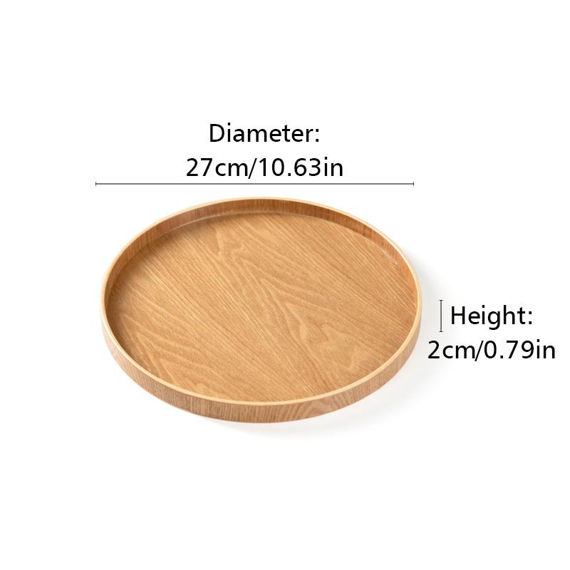 Тарелка для еды ручной работы, круглый деревянный поднос для ресторана отеля, украшение, десертная тарелка, закуски, чайная тарелка, японский стиль, всякая всячина, аксессуары