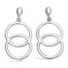 [L1272] - Silver 'Choregraphie' Earrings Silver (rhodium Plated) - 20x13 Mm