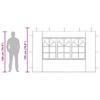 Party Tent Side Walls 2 pcs with Windows PE White
