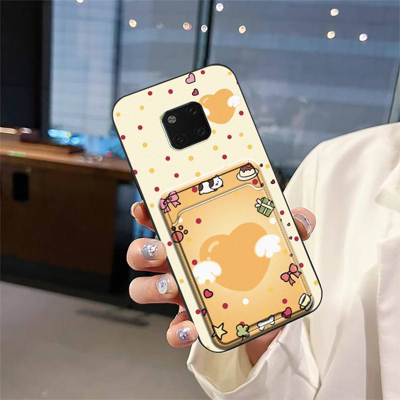 Прочный чехол для телефона с карманом для карт для Huawei Mate 20 Pro, мультяшный, грязеотталкивающий, водонепроницаемый, милый силиконовый противоударный чехол