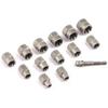 3/8 New Drive Impact Bolt Nut Extractor Set 13 Pcs Lug Nut Remover Kit Twist Socket Tool Set With A 1/4” Hex Drive Wholesale