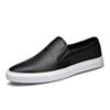 New Shoes for Men Genuine Leather Casual Shoes Fashion Simple Slip-on Loafers Comfortable Flat Skateboard Shoes