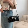 Fashion Women Handbag PU Leather Shoulder Bags Female Casual Solid Color Messenger Bag for Women Luxury Silver Underarm Bag