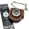 Personalised Silver Colour Compass Mens Gift, Husband Gift, Antique Compass, Bridesmaid Gift, with Leather Pouch. Compasses with Key Chain