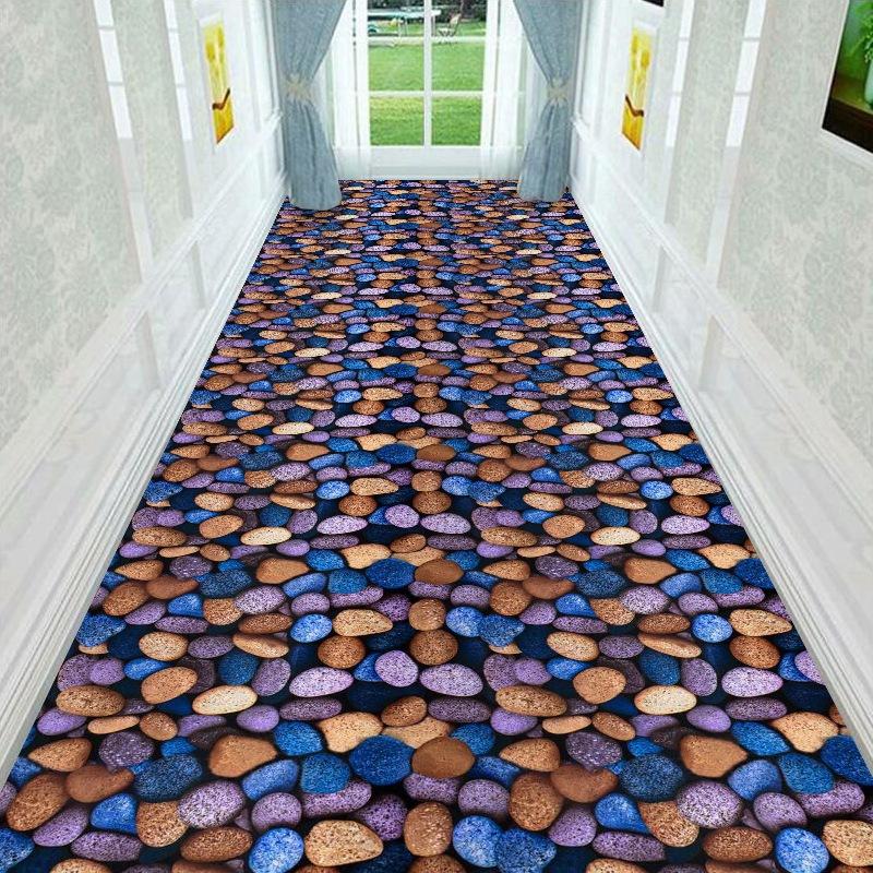 3D Corridor Carpet Minimalist Home Living Room Hallway Carpet Spliced Long Corridor Floor Mats