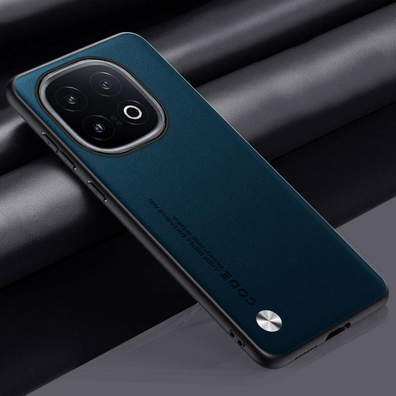 Plain Leather Case For VIVO IQOO 13 12 Pro 11 Pro IQOO Z9X Z9 Turbo Z8 Z8X IQOO Neo 9 8 Luxury Hard Camera Protect Cover