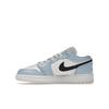 Детские кроссовки Air Jordan 1 Low GS Ice Blue Black Sail White 554723-401