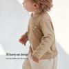 Унисекс футболка с длинным рукавом из фактурного хлопка Babylove
