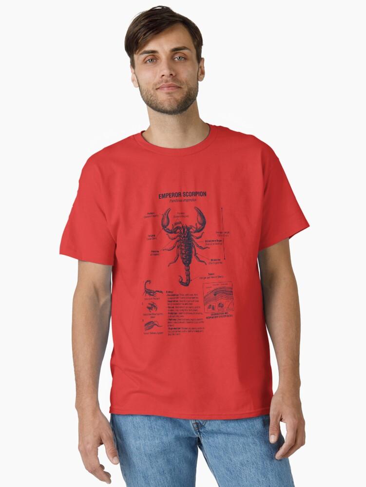 Emperor Scorpion Scientific Anatomy Biology Animal Lover Classic T-Shirt