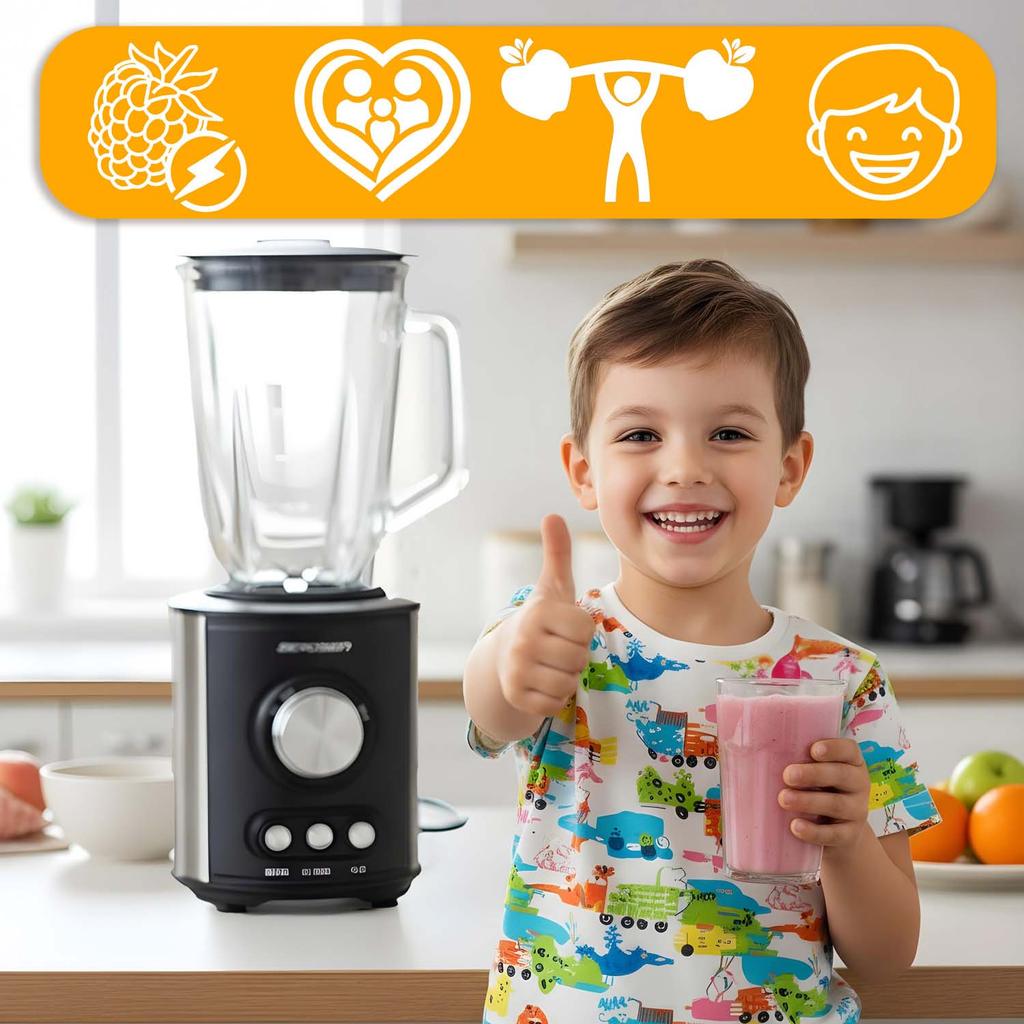 800W Bd-751 Berdsen Jug Blender Black