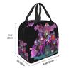 Custom Plants Gaming Zombies Insulated Lunch Bags Women Men Video Game Portable Cooler Thermal Food Lunch Box Work School Travel