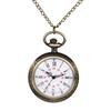 Roman Analog Antique Pocket Retro Bronze Pendant Watch with Keychain and Chain Necklace Perfect Gift for and Christmas Men's Watch - Birthdays,