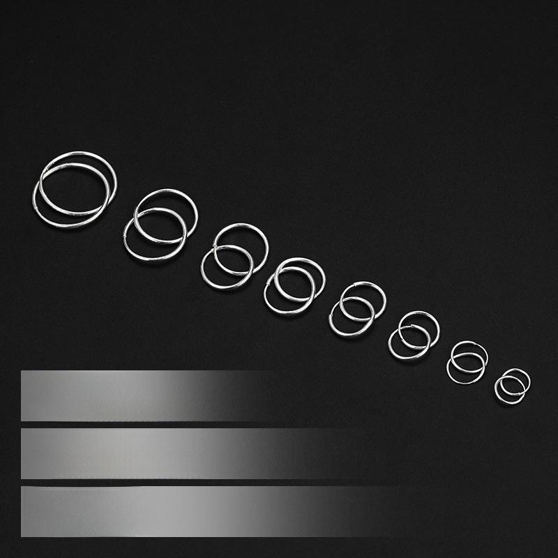 Женские витые серьги-кольца Banyan Tree из стерлингового серебра 999 пробы — простые и универсальные.