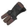 Archery Glove Finger Tab Accessories Three Finger Guard PU Leather Archery Gloves for Recurve Compound Bow L