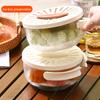 Drain Basket Multifunctional Fruit And Vegetable Strainer with Handle Covered Storage Container for Kitchen