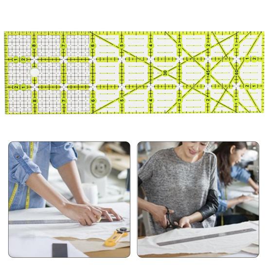 Полезная высокоточная прозрачная линейка для пэчворка, удобная эргономичная линия для квилтинга для портного