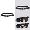 Twolayer Cowhide Ladies Belt With Alloy Closure For Formal Office And Business Outfits