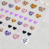 1pcs 5D Exquisite Purple Wisteria Flower Nail Art Stickers Flower Bow Nail Decoration Slider Decal Adhesive Transfer Part